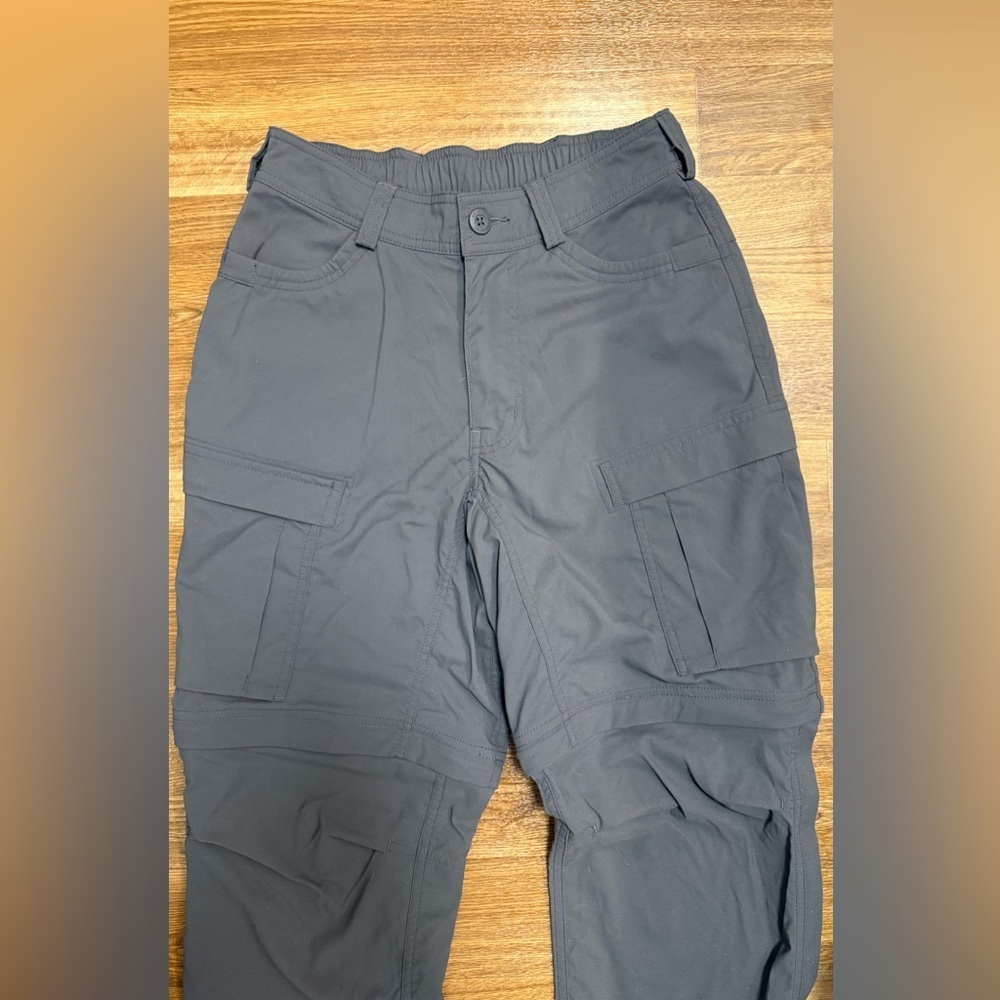 REI women’s Gray convertible hiking walking camping pants shorts nylon 28x30 EUC - Picture 4 of 12